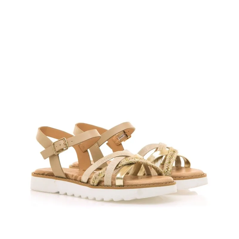 Sandalias Casual de Mujer MTNG KLEIN L Oro 56988