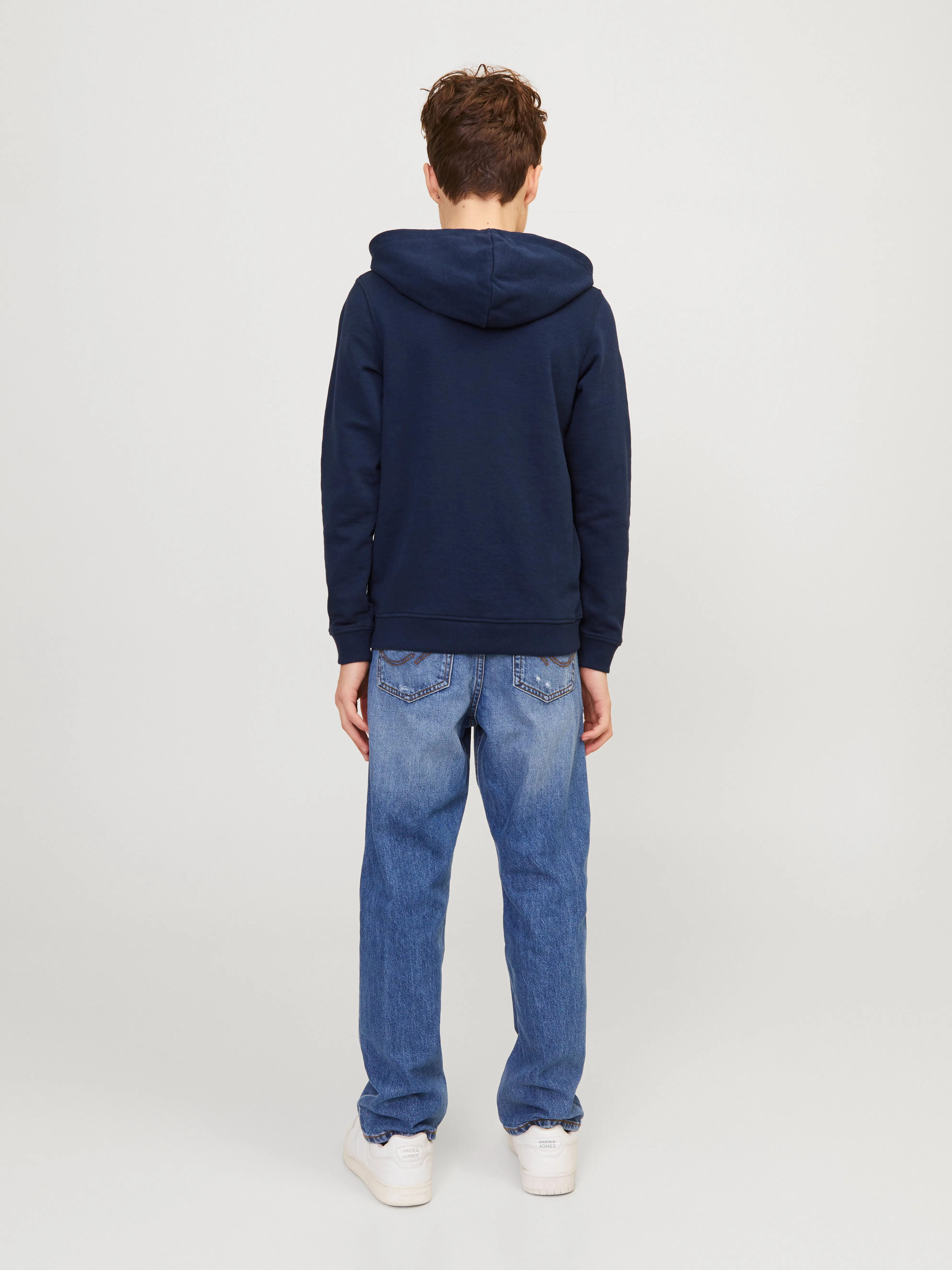 Sudadera con capucha Estampado Junior | Azul oscuro | Jack & Jones®