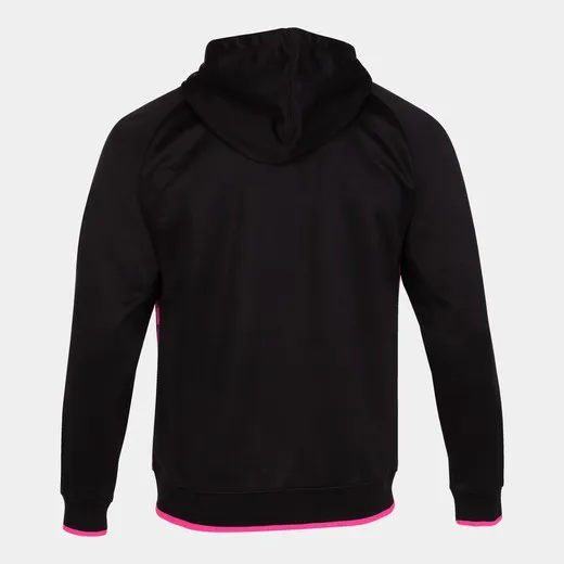 SUPERNOVA III ZIPUP HOODIE BLACK FLUOR PINK