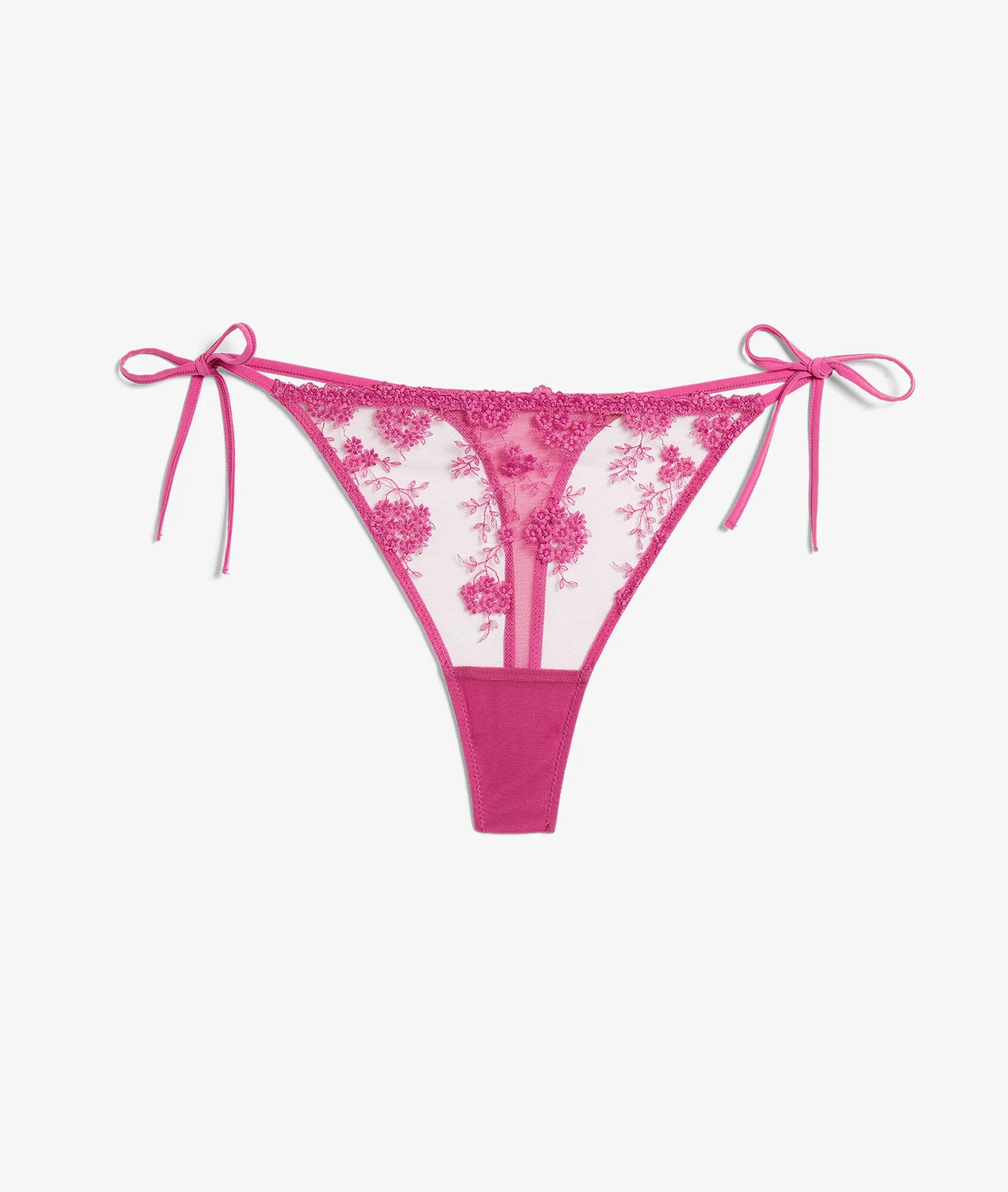 TANGA DE TIRA TUL BORDADO ENCHANTEE PETUNIA  ETAM
