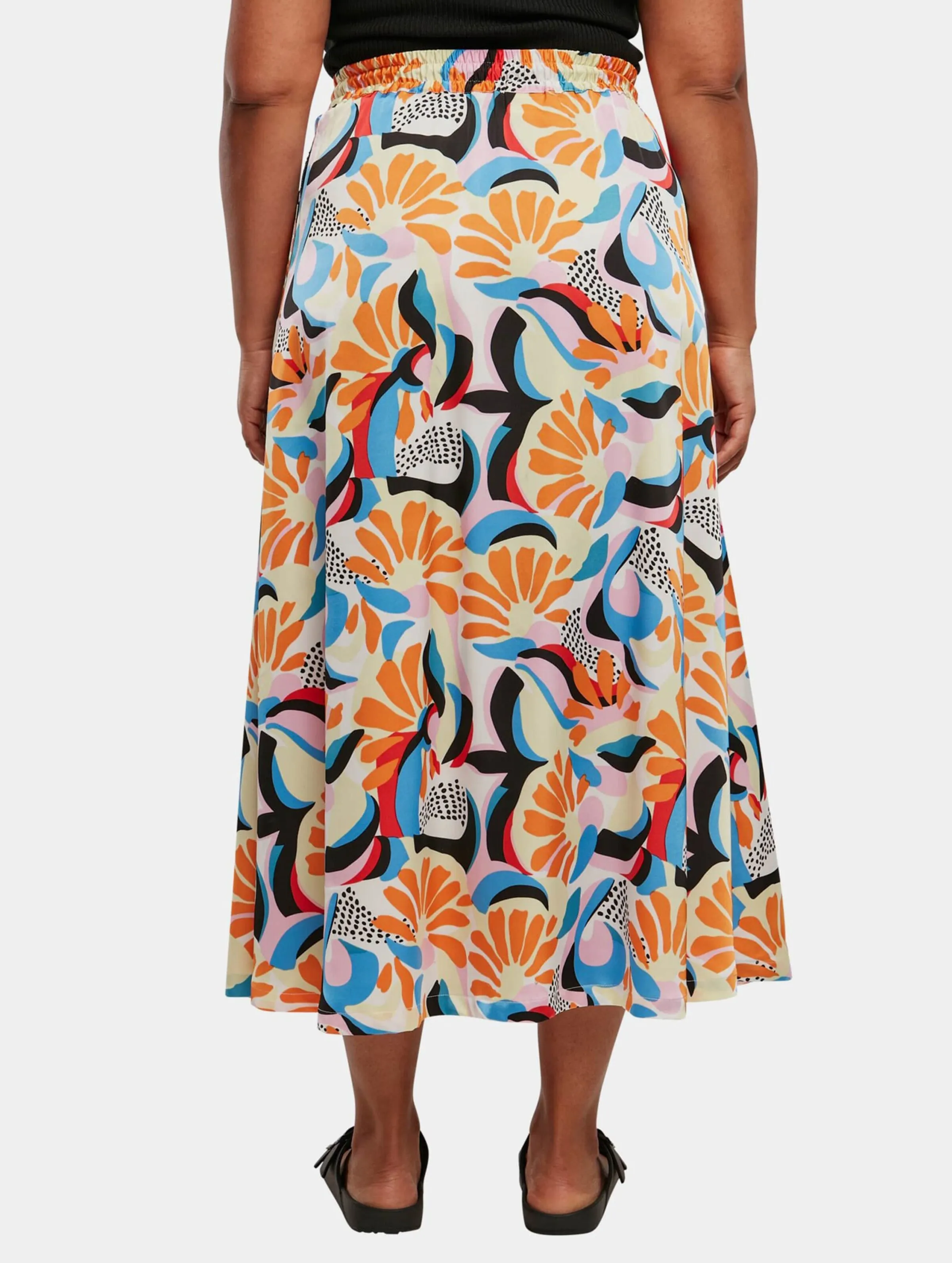 Urban Classics Ladies Aop Satin Midi