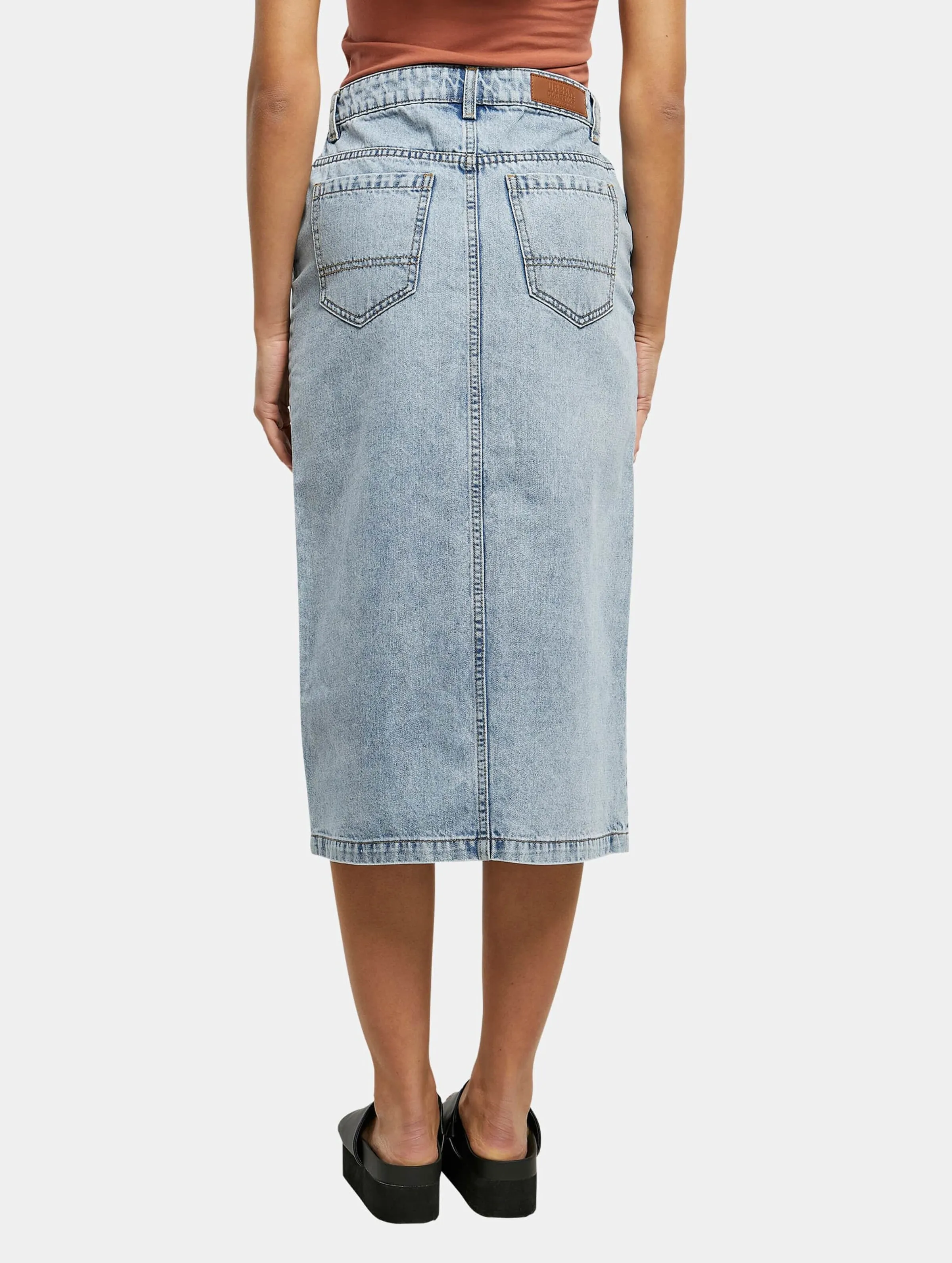 Urban Classics Ladies Midi Denim Skirt
