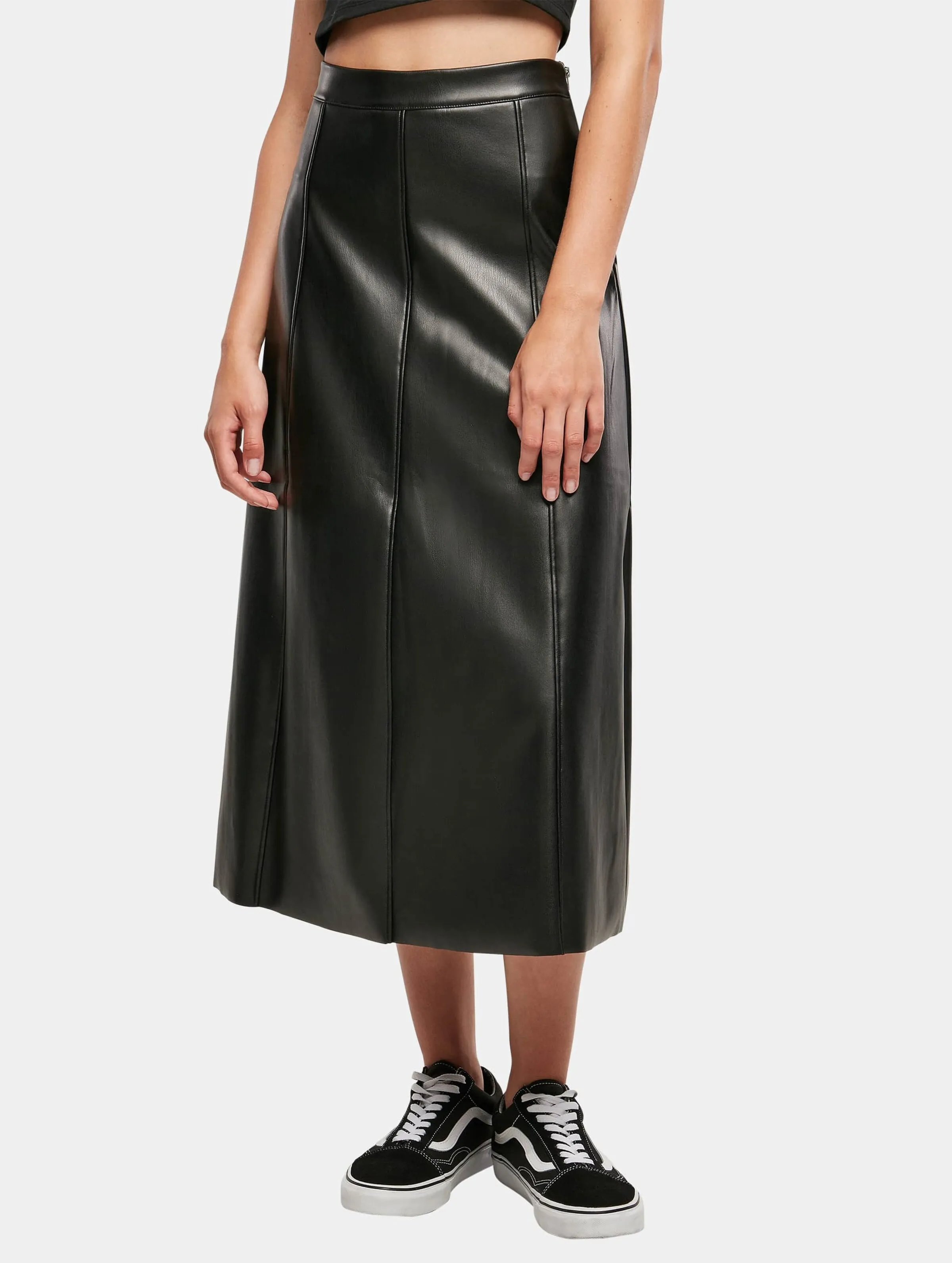 Urban Classics Ladies Synthetic Leather Midi