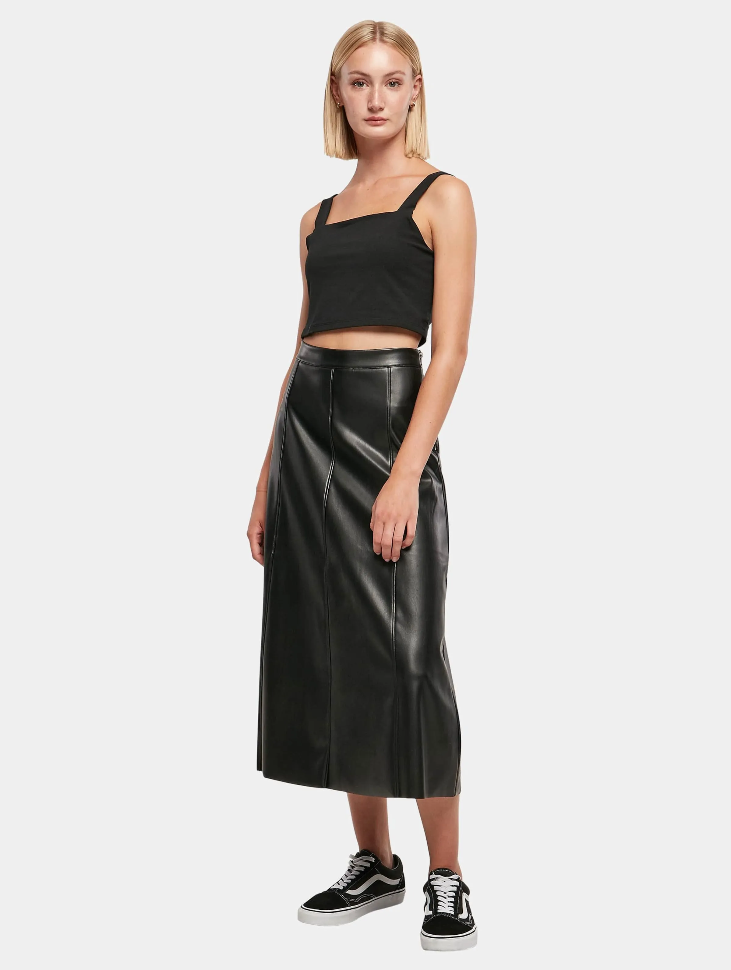 Urban Classics Ladies Synthetic Leather Midi