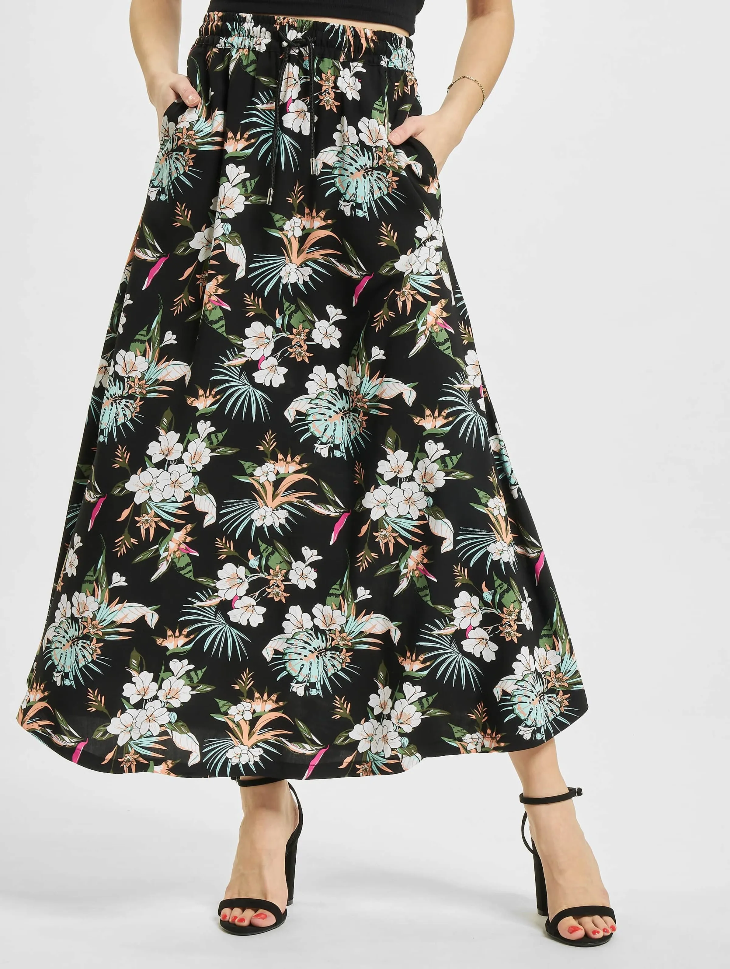 Urban Classics Ladies Viscose Midi Skirt