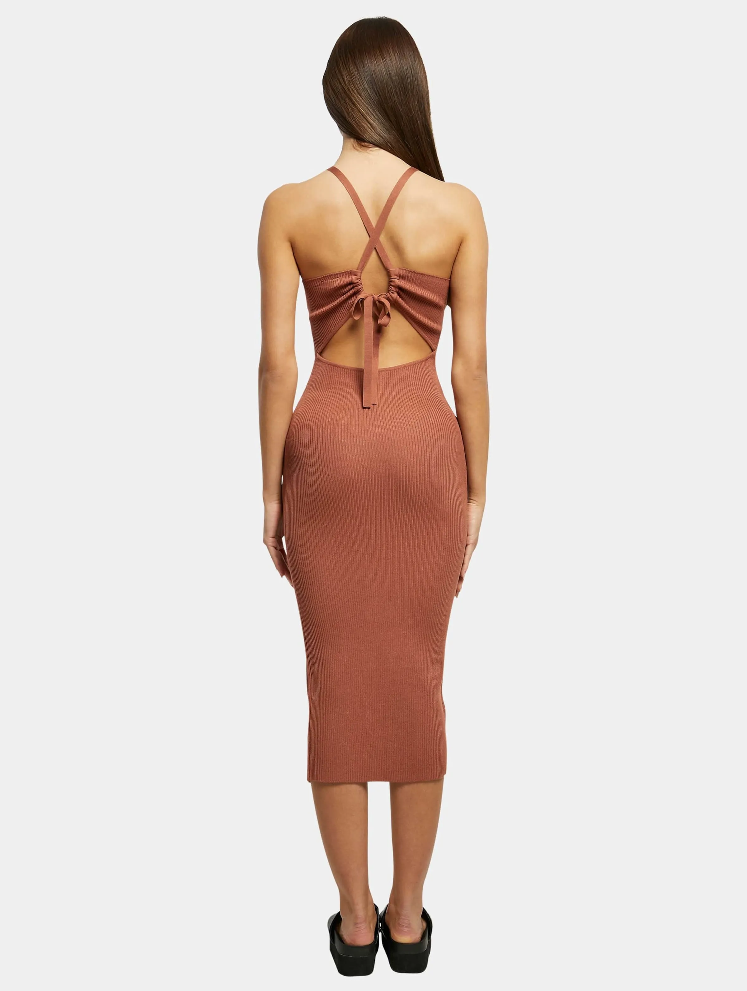 Urban Classics Midi Rib Knit Crossed Back