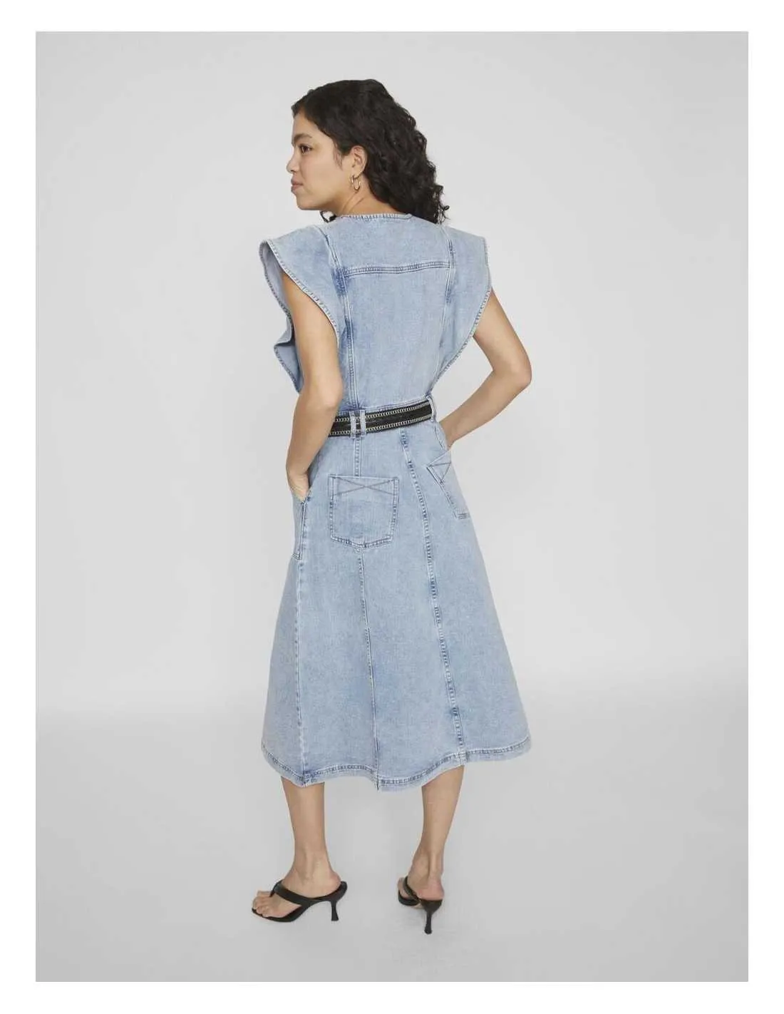 VESTIDO MIDI VAQUERO VILA ROUGE MARI