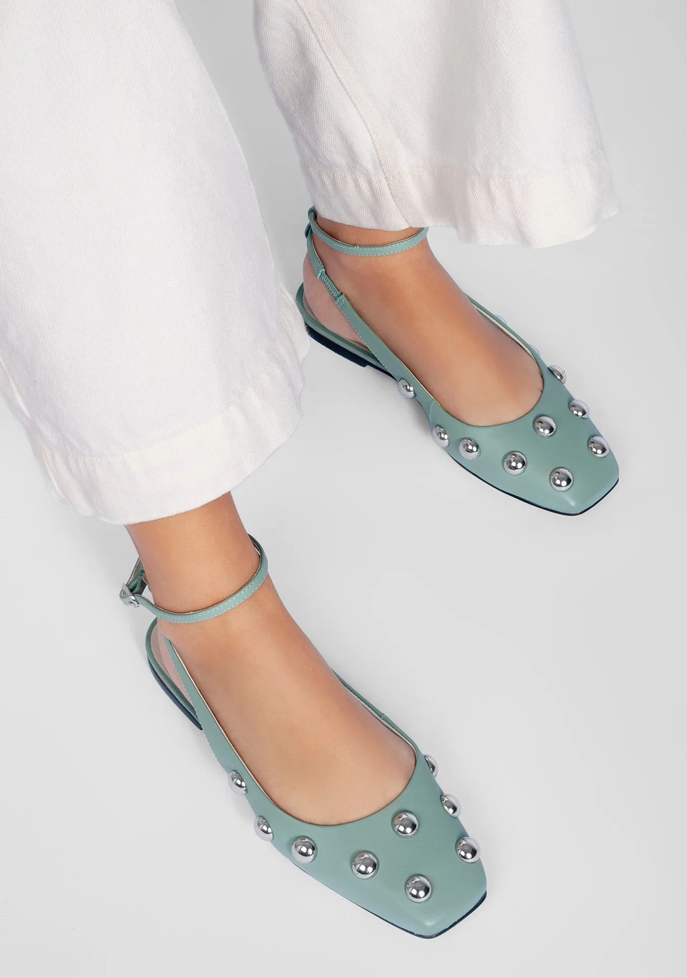 Vinci Shoes Isadora Sage Ballerinas