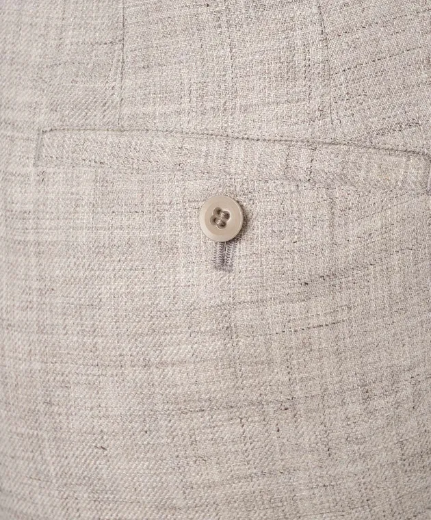 Y`S Yamamoto Beige linen pants