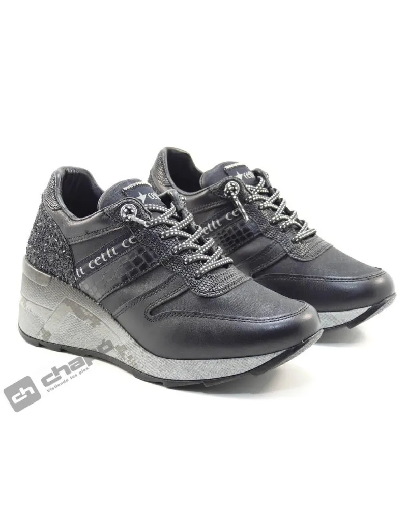 ZAPATILLAS DEPORTIVA NEGRO CETTI C1145