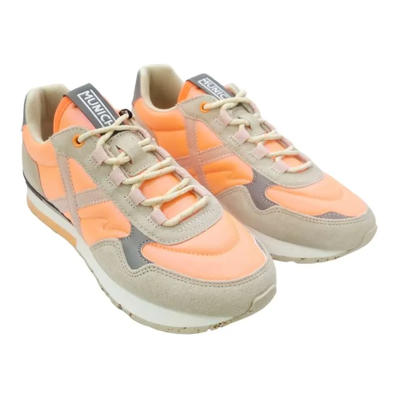 ZAPATILLAS MUNICH MUJER SUNSET 50 NARANJA
