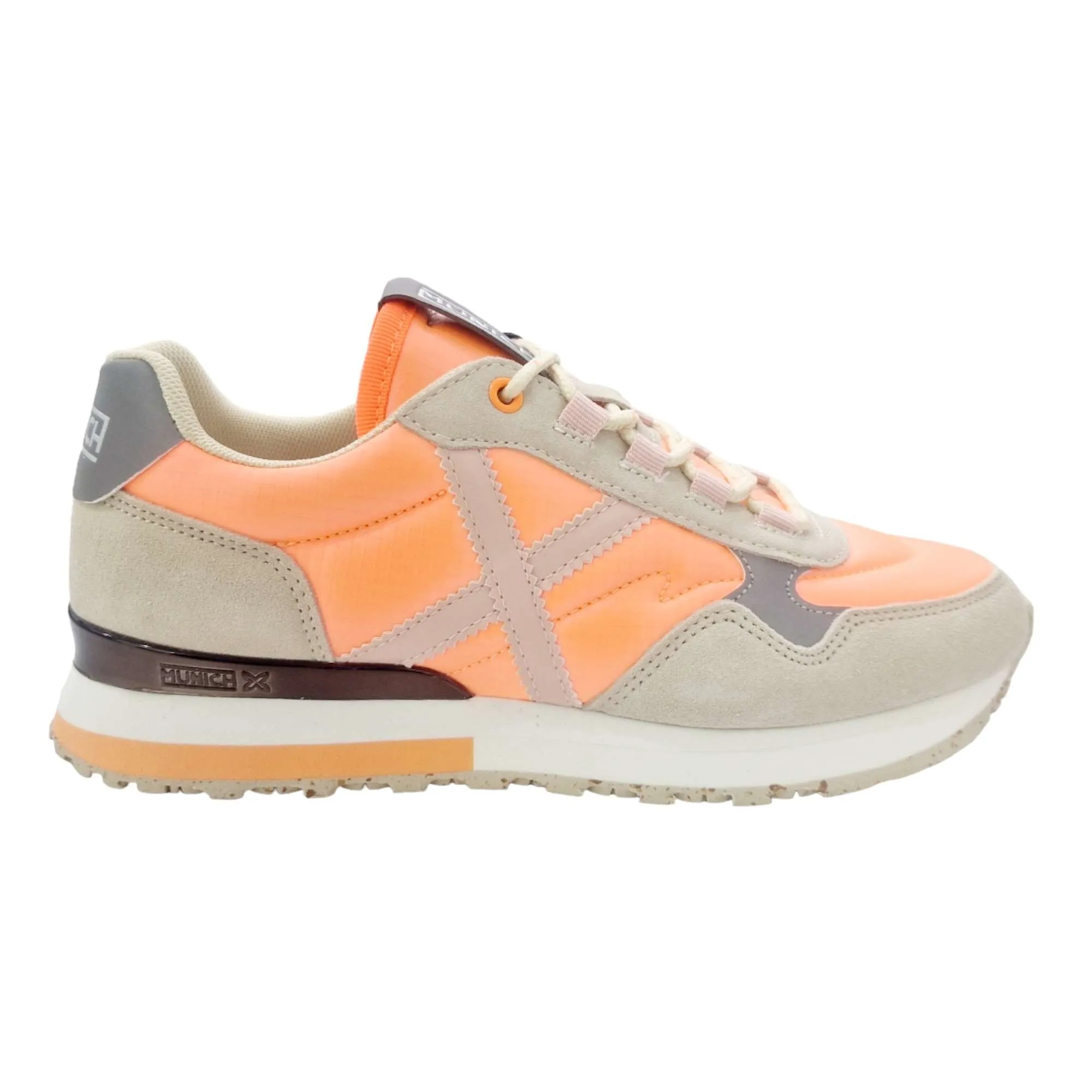 ZAPATILLAS MUNICH MUJER SUNSET 50 NARANJA
