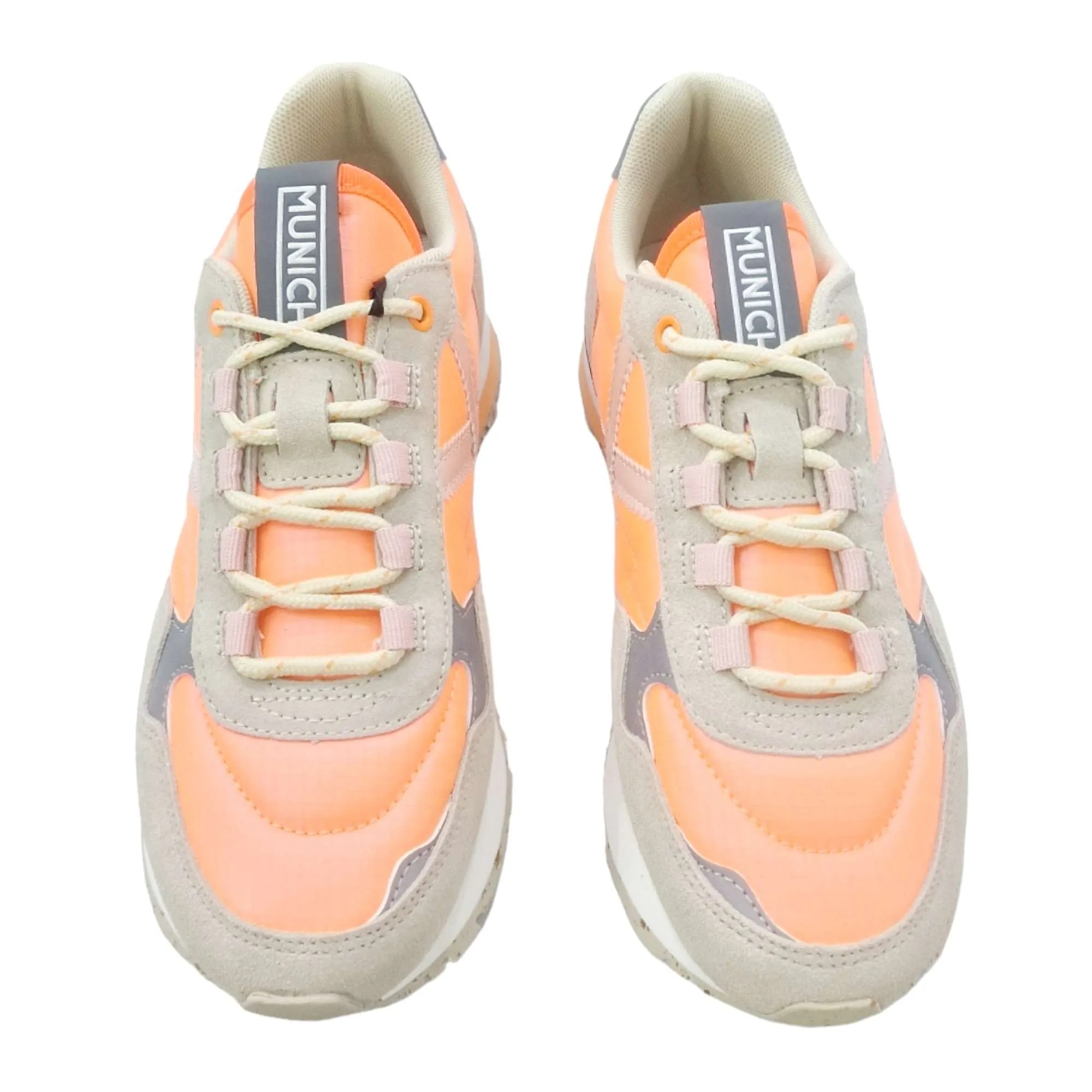 ZAPATILLAS MUNICH MUJER SUNSET 50 NARANJA