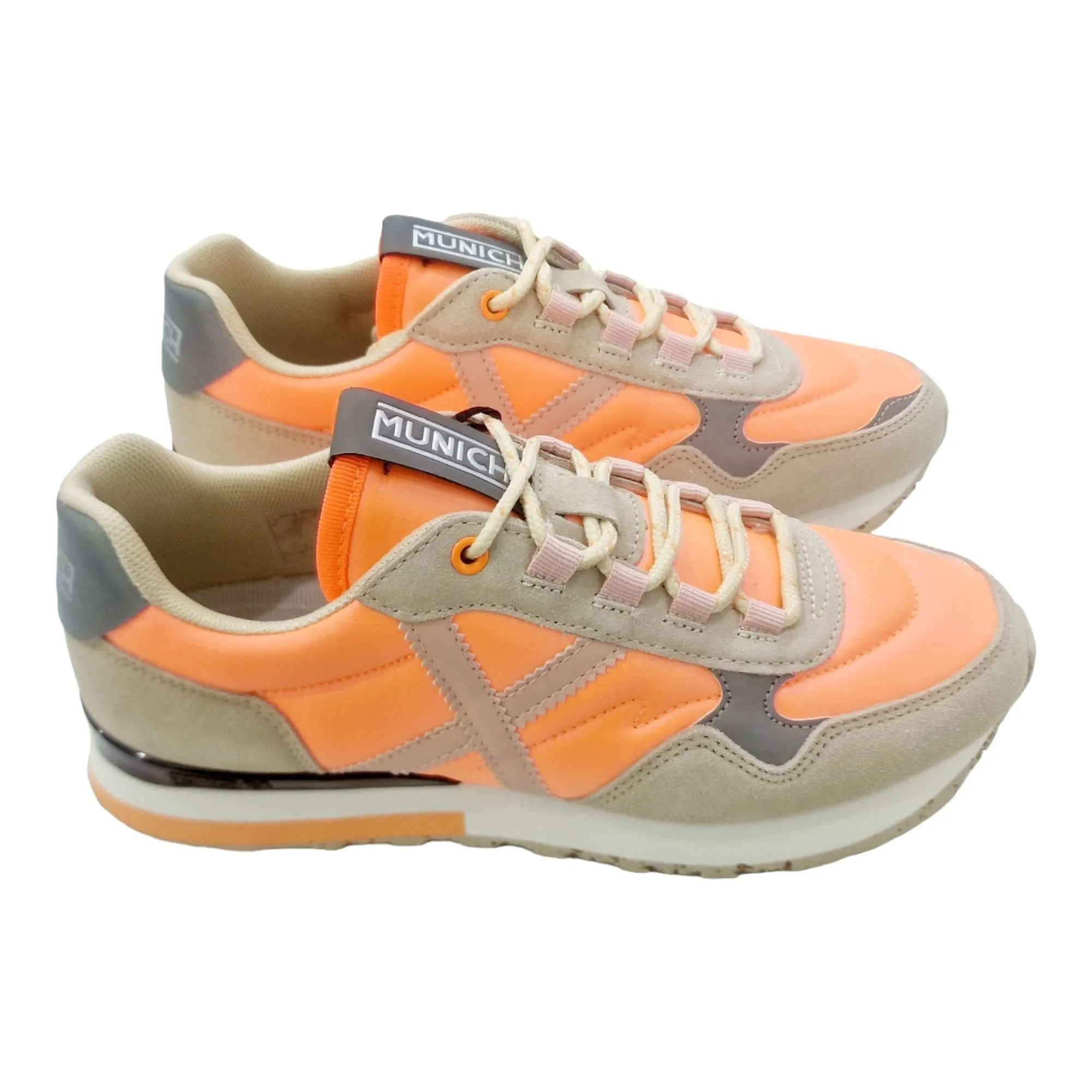 ZAPATILLAS MUNICH MUJER SUNSET 50 NARANJA