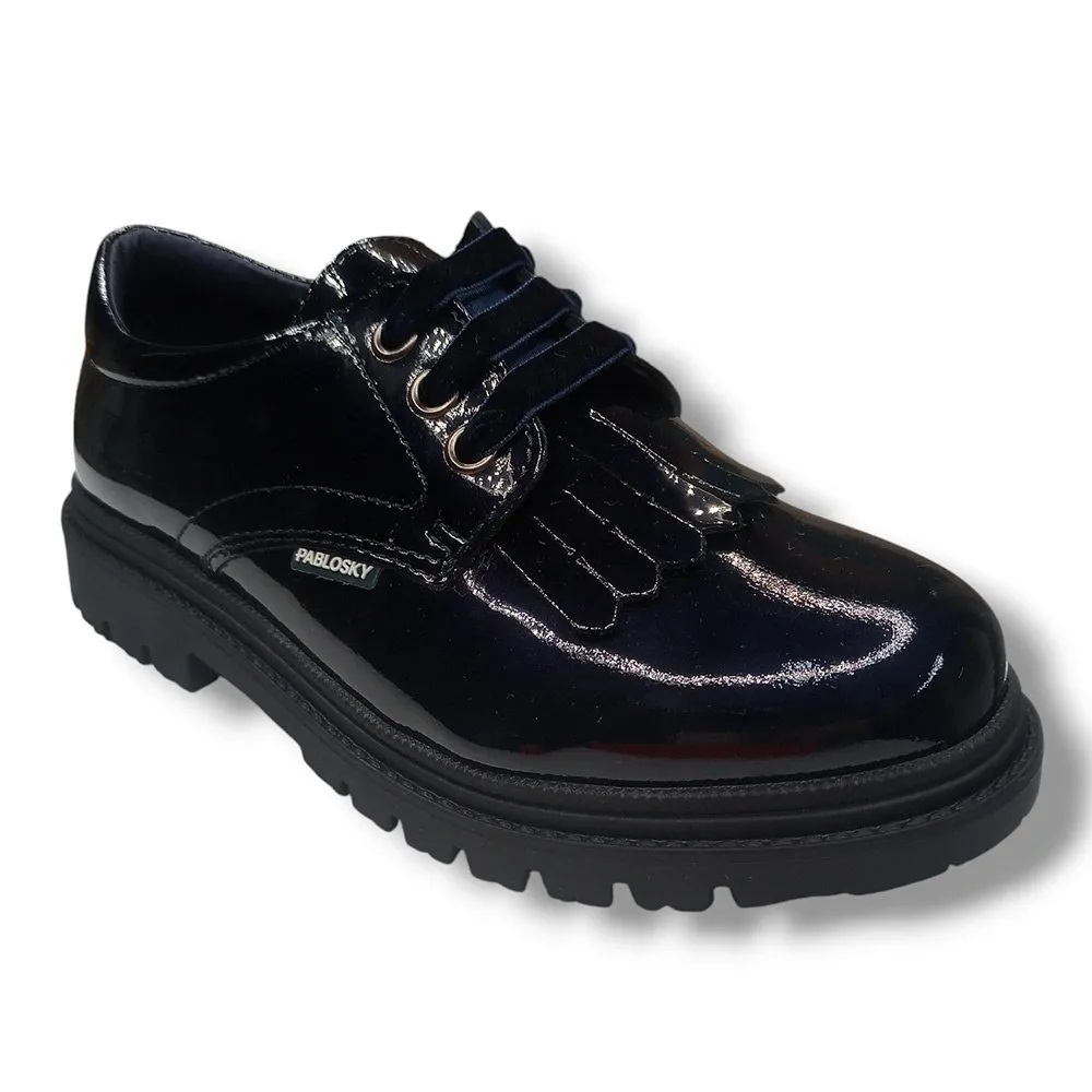 Zapato Blucher Colegial Pablosky 356529 MARINO CORDONETS