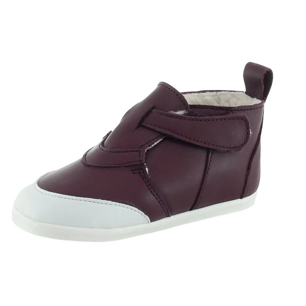 Zapatos respetuosos Blandy Shoes Gerona Borreguillo Granate