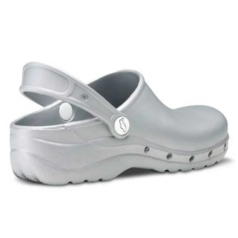 ZUECO FLOTANTES PLATA TALLA 44 FELIZ CAMINAR  OFERTA